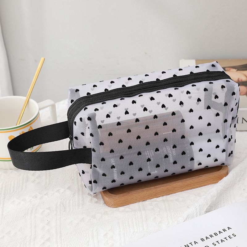 Portable Makeup Bag Large Capacity Travel Cosmetic white octagonal portable