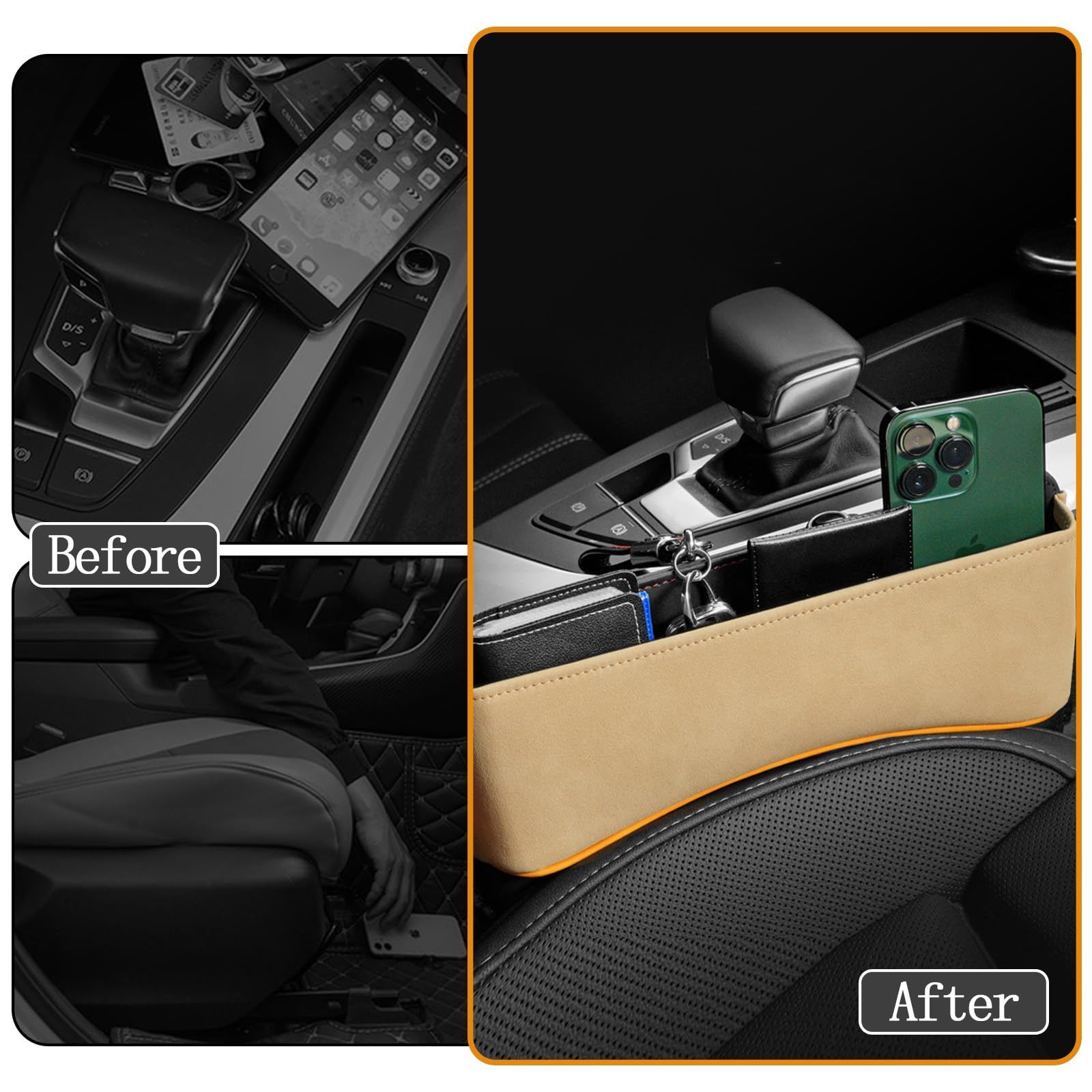 Automotive seat gap storage box filler — image 5