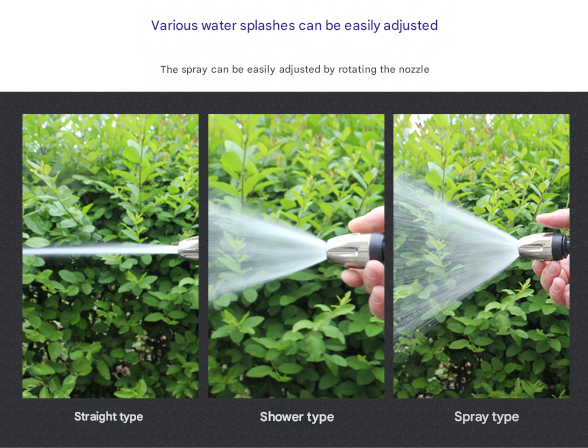 Black and Grey Heavy Duty Long Wand Garden Hose Nozzle - High Pressure Water Spray Gun with Adjustable Patterns for Car Wash, Plants & Cleaning โ image 3