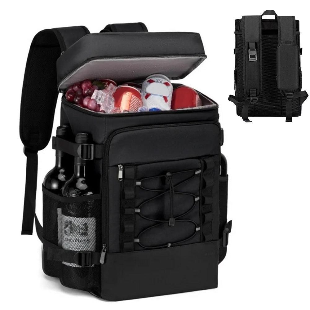 25L Insulated Cooler Backpack Freshness Preservation Backpack - Black