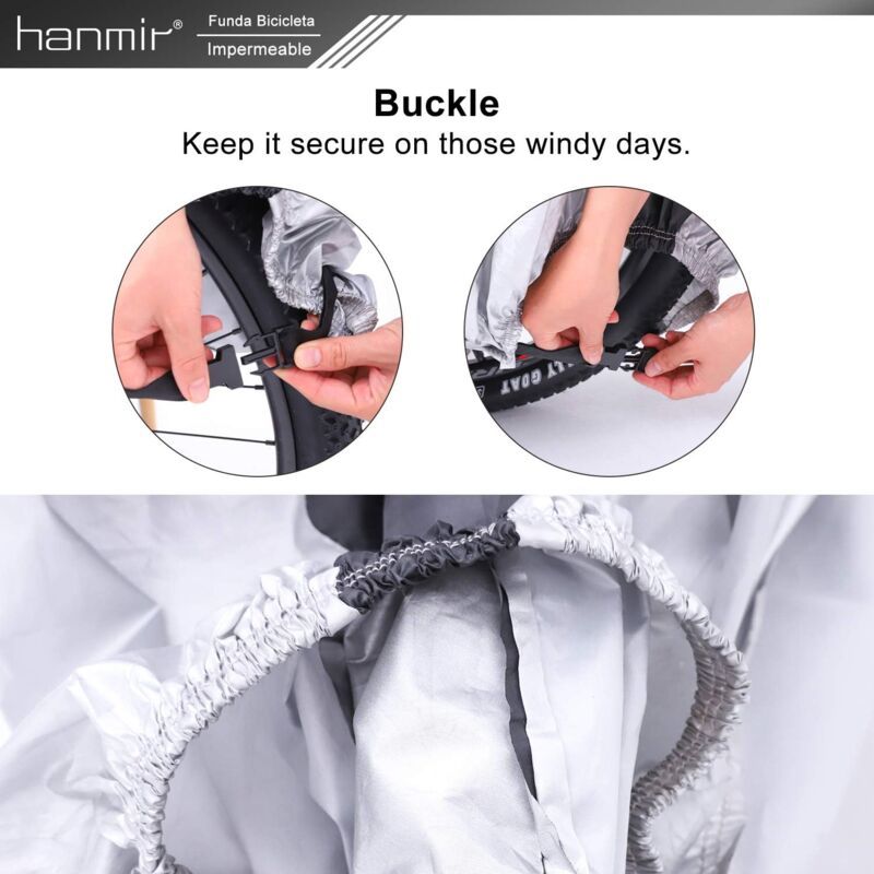 Bike Cover, Waterproof Outdoor Bike Cover with Lock Hole for Mountain Road Bikes, Xxl, 200CM, 70CM, 110CM — image 2