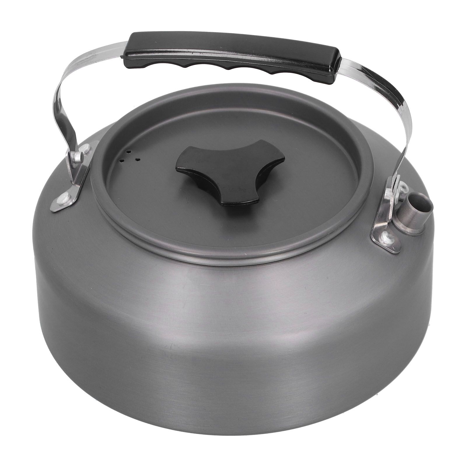 1.6L Portable Camping Coffee Tea Pot Outdoor Fishing Hiking Barbecue Kettle Pot (Black Handle) — image 5