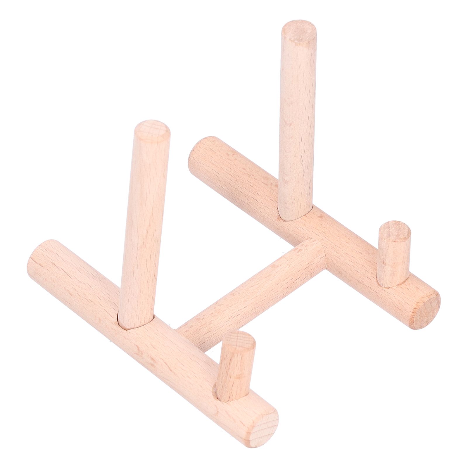 Wooden Desktop Ornament Household Modern Plate Holder Stand Home Decoration for Party โ image 4