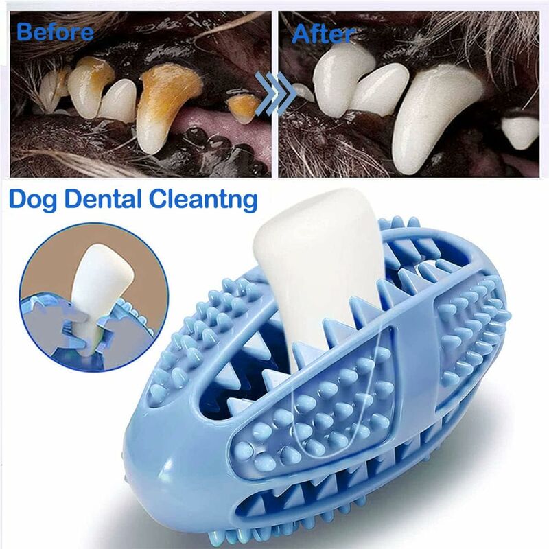 Dog Chew Toy, Educational Dog Toy, Heavy Duty Rubber, Blue - Biting, Chasing And Fetching Toy - For Medium Dogs And — image 2