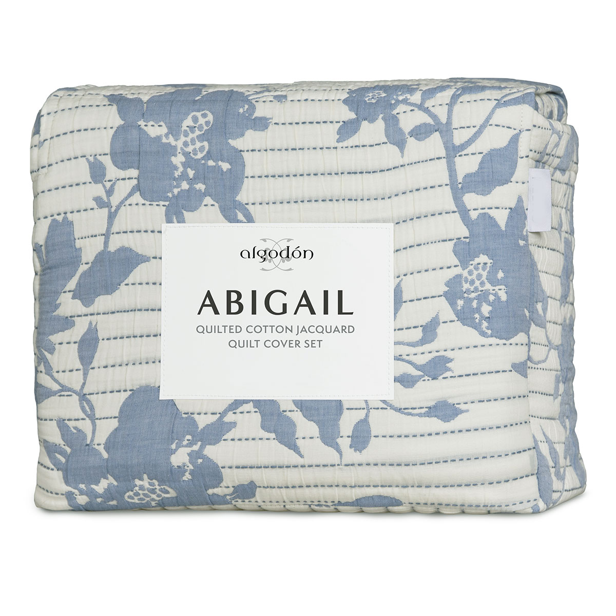 Algodon Abigail Multi Lightly Quilted Cotton Jacquard Quilt Cover Set King — image 5