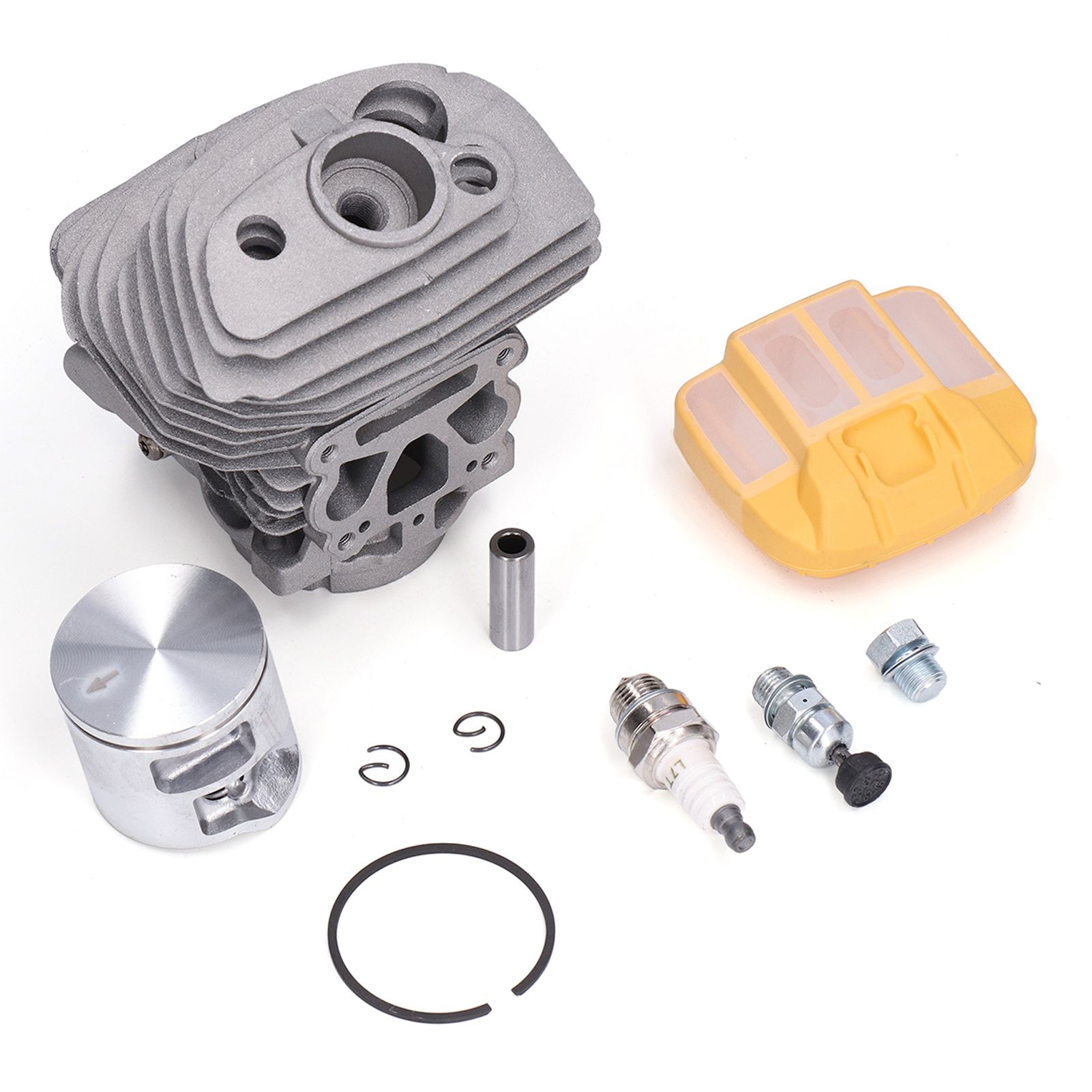 46mm Cylinder Piston Assembly Air Filter Cover Relief Valve Set Fit for Husqvarna 555 560 562 XP Chain Saw โ image 2