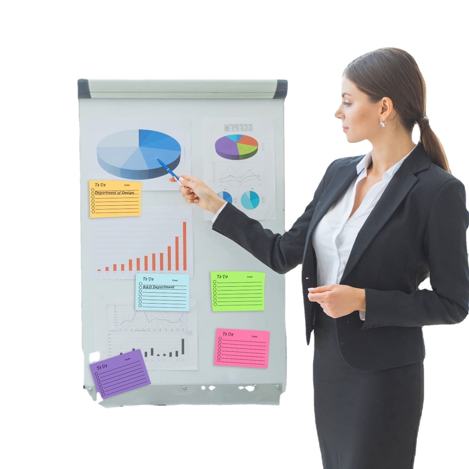 to Do List Sticky Notes Lined Planner Sticky Notes Assorted Colors Self Stick Note Pads Back to School to Do List (9 Pieces) โ image 5