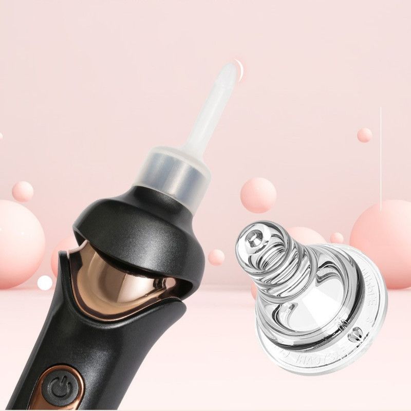 Electric Light-Up Earwax Remover, Self-Suction Ear Scoop Kit, Safe Ear Cleaning Tool for Kids & Adults—Black — image 5