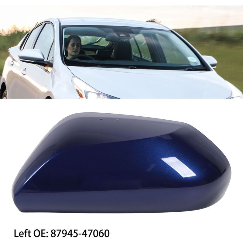 Exterior Mirror Cover Made of High-Strength Material for Rearview Mirror Decoration, Blue, Left, 87945-47060 — image 4