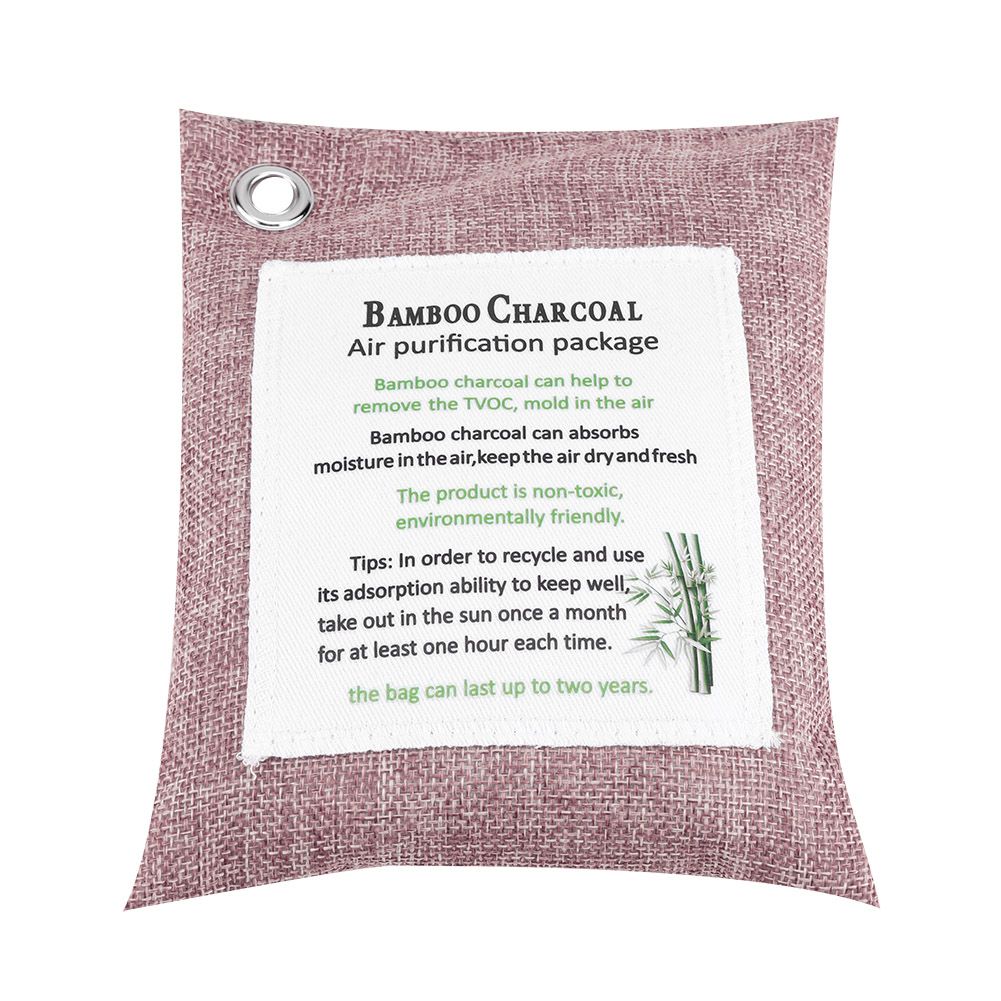 8 Colors Air Purifying Bag Activated Charcoal Bamboo Odor Purifyer Car Deodorizer Peachpuff โ image 3