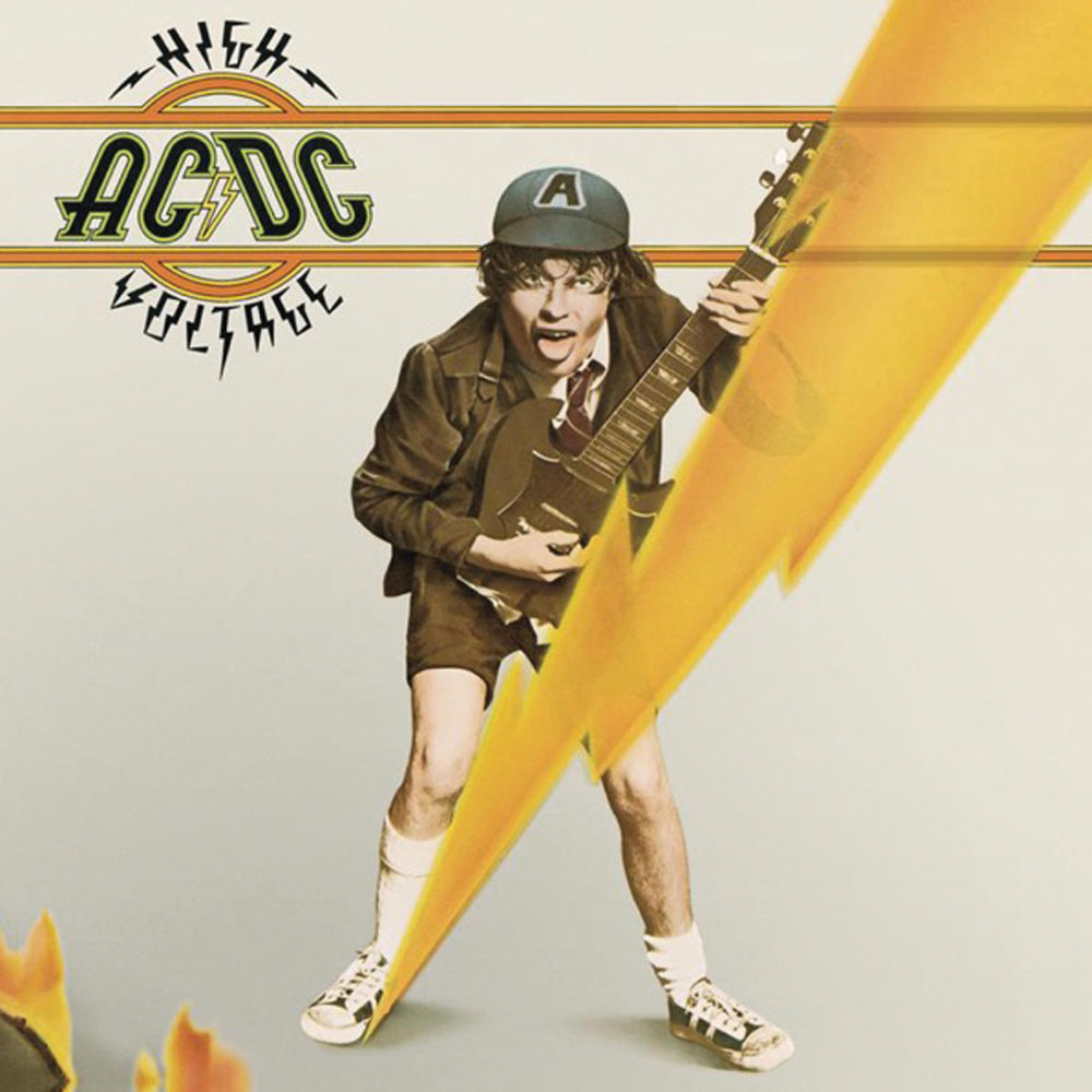 Ac/Dc High Voltage Vinyl Album & Crosley Record Storage Display Stand — image 3