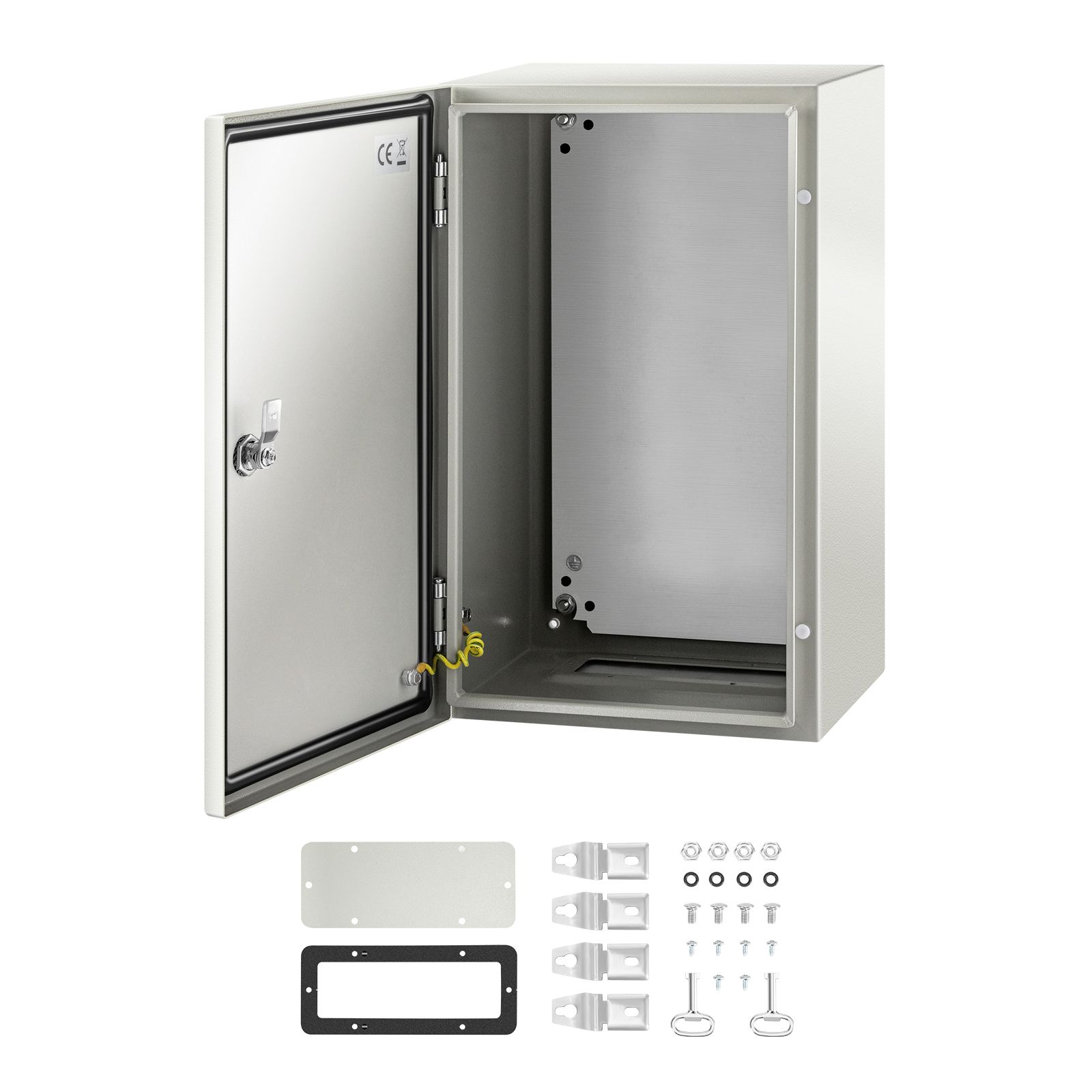 NEMA Steel Enclosure, 20 x 12 x 10/'/' NEMA 4X Steel Electrical Box, IP66 Waterproof & Dustproof, Outdoor/Indoor Electrical Junction Box, with Mounting Plate