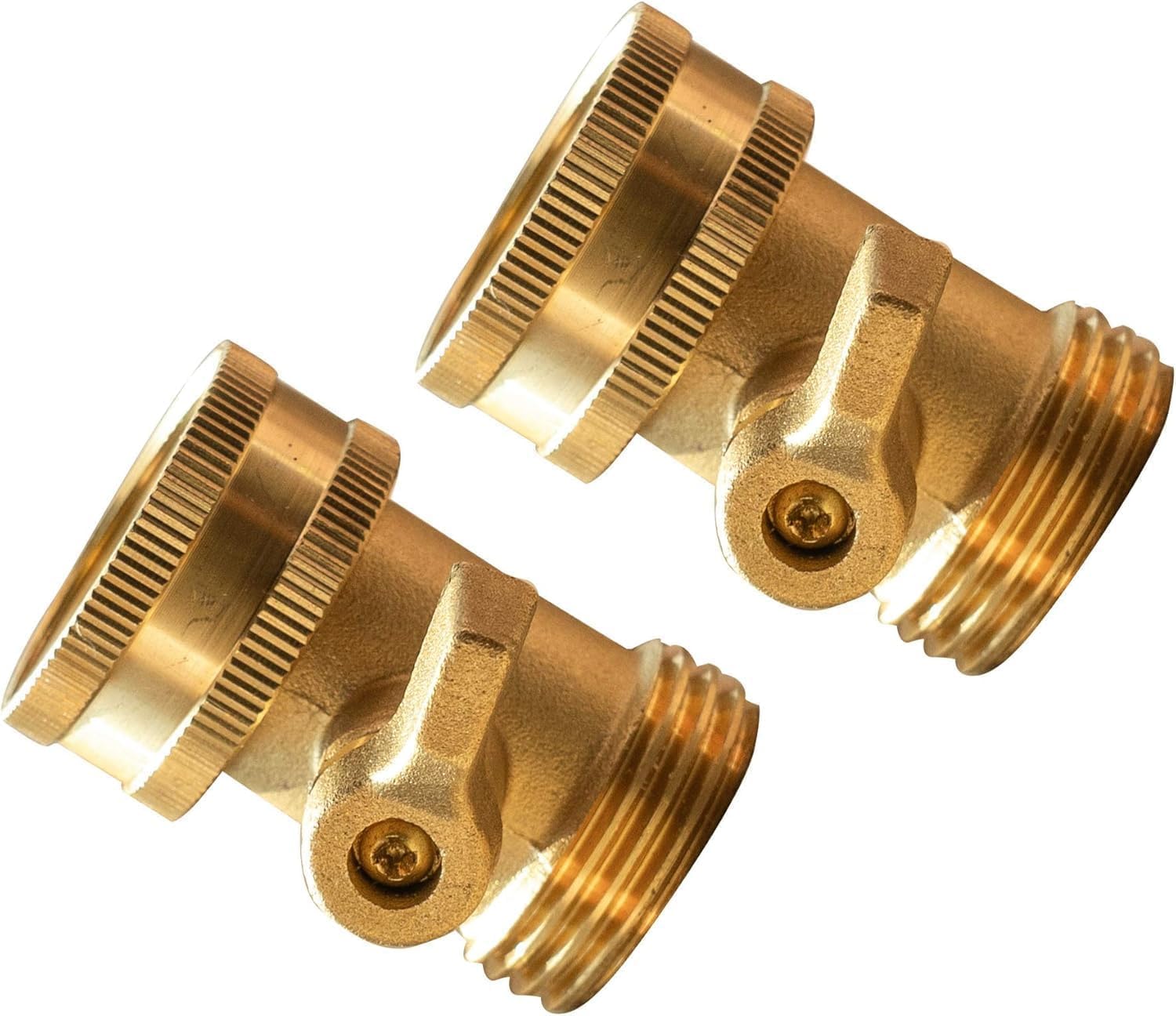 Brass Garden Hose Shut Off Valve, 4 Pack Heavy Duty 3/4 Inch Solid Brass Garden Hose Shut Off Valve with 4 Extra Rubber Washers โ image 5