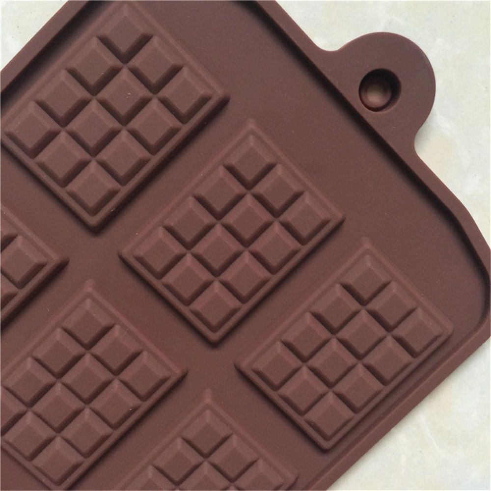 Waffle Chocolate Moulds Silicone Candy Molds, 2PCS12-Cavity Small Break Apart Chocolate Molds Non-Stick Reusable DIY Baking Mold