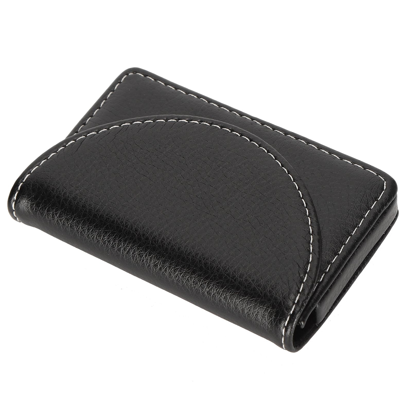 Business Name Card Case PU Leather Holder Organizer Gifts for Traveling BusinessBlack 033# β image 4