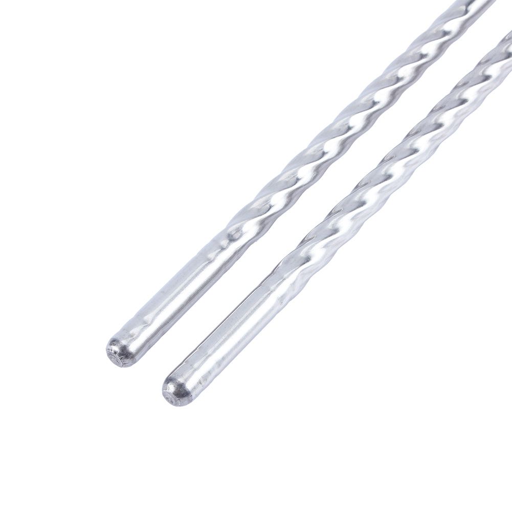 2 Pairs Chinese Fashion Anti skip Stainless Steel Chopsticks Chop Sticks Silver โ image 5