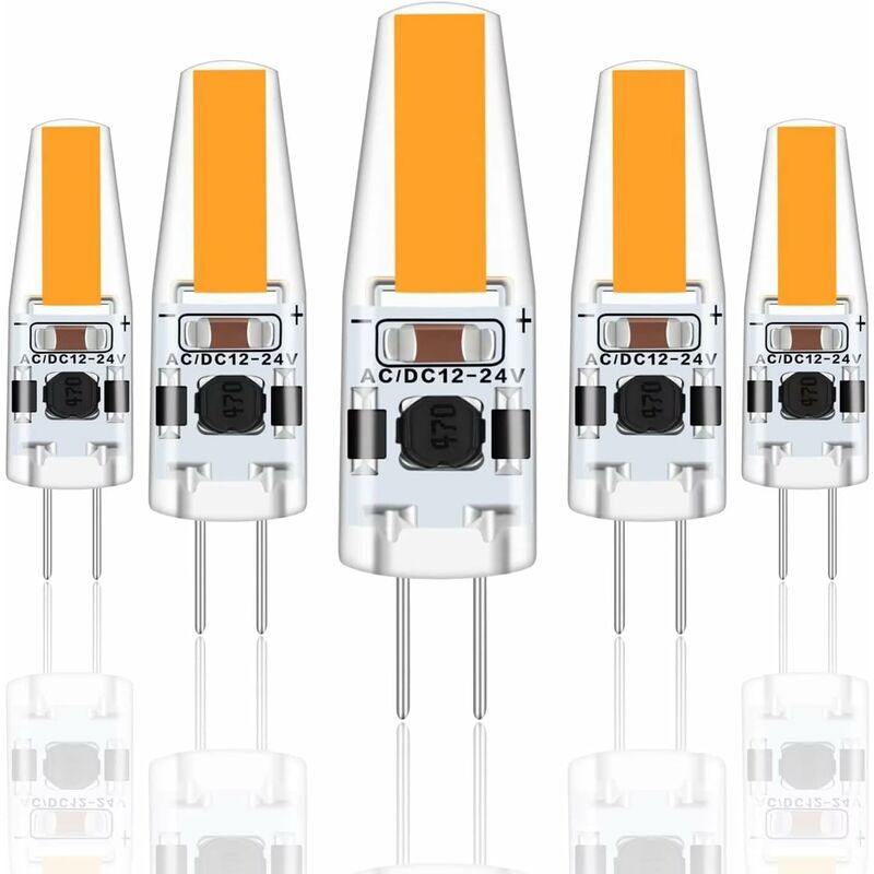 G4 LED 3W 12V Ac/Dc Light Bulbs, G4 3W LED Bulbs Equivalent To 30W Halogen Bulb, 300Lm, Warm White 2700K, Non-Dimmable