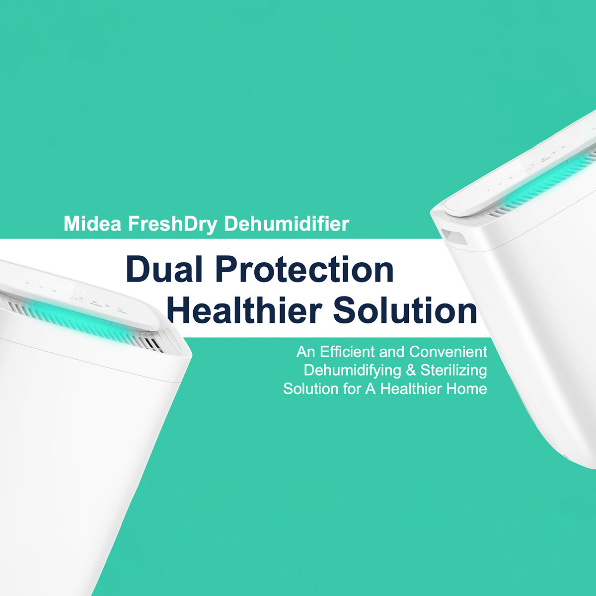 Midea FreshDry Dehumidifier Air Purifier 12L/Day with HEPA Filter Low Noise โ image 2