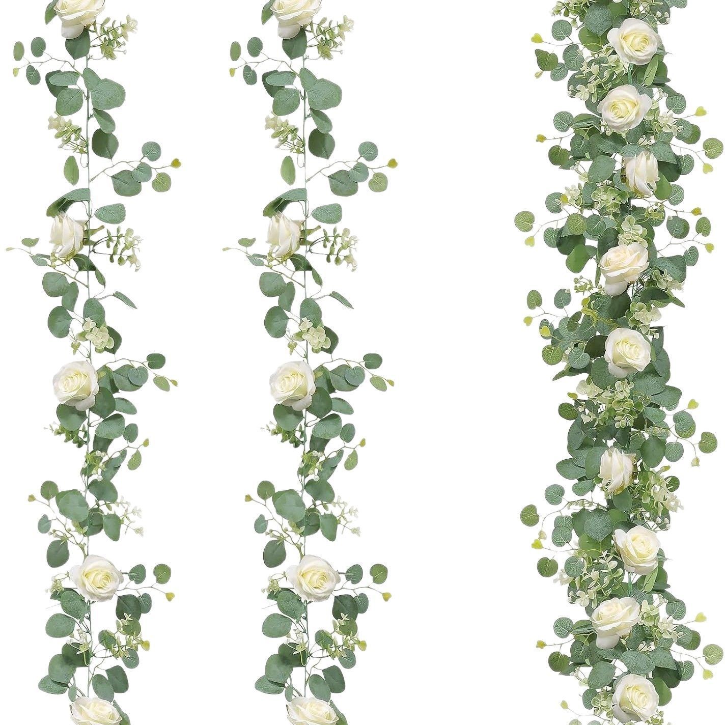 Eucalyptus with Flowers - 72 Heads-pink — image 6