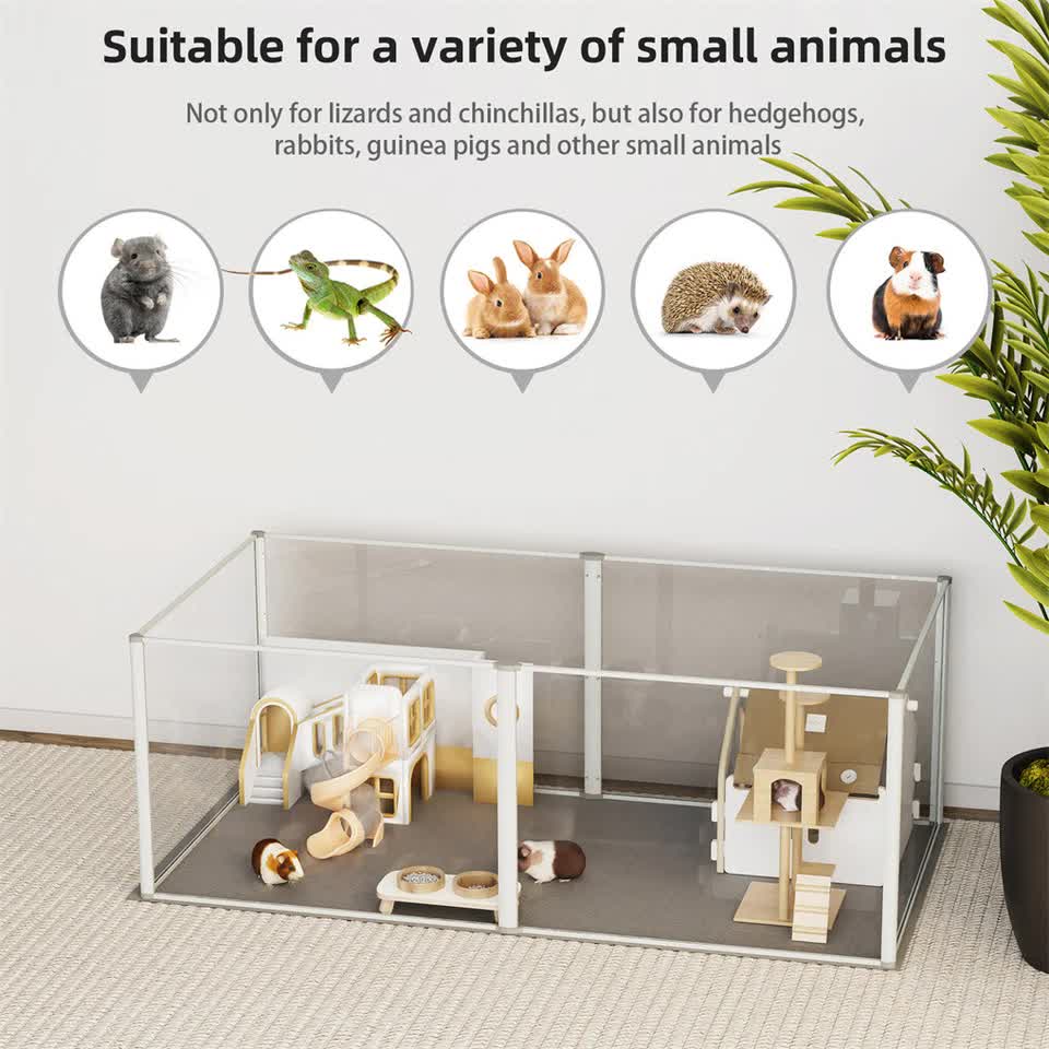 Large Acrylic Dog Playpen Fence Clear Pet Fertility Cage Fence Enclosure Playgroup โ image 4