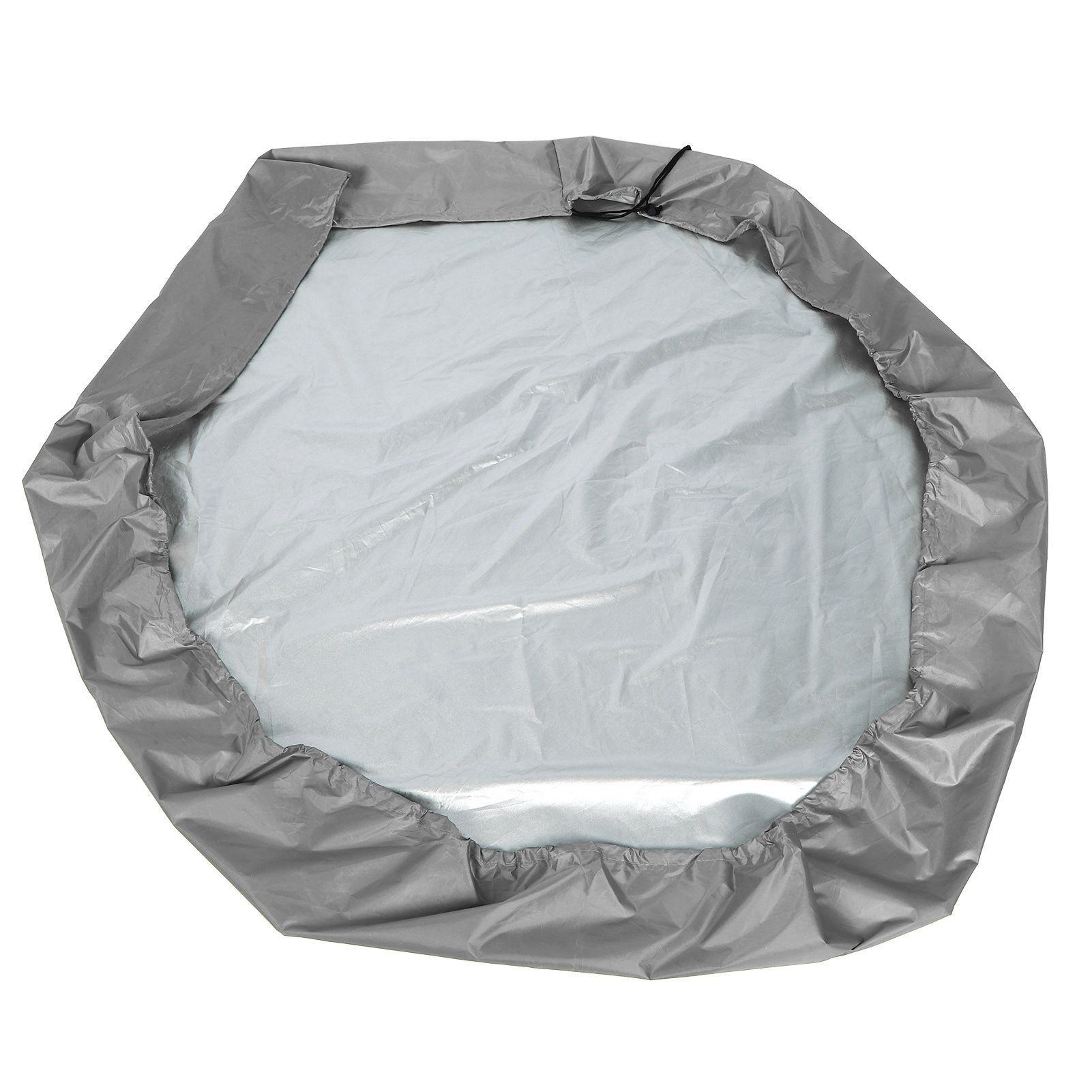 Sandbox Cover Hexagon Sandpit Sand Toys Cover Waterproof Pool Cover with Drawstring for Outdoor Garden Grey โ image 4