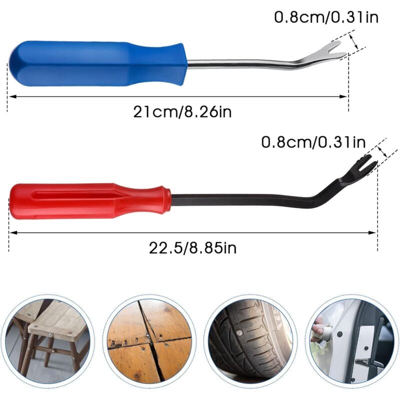 Heavy Duty Staple and Nail Puller Tool for Furniture, 2 pcs — image 2