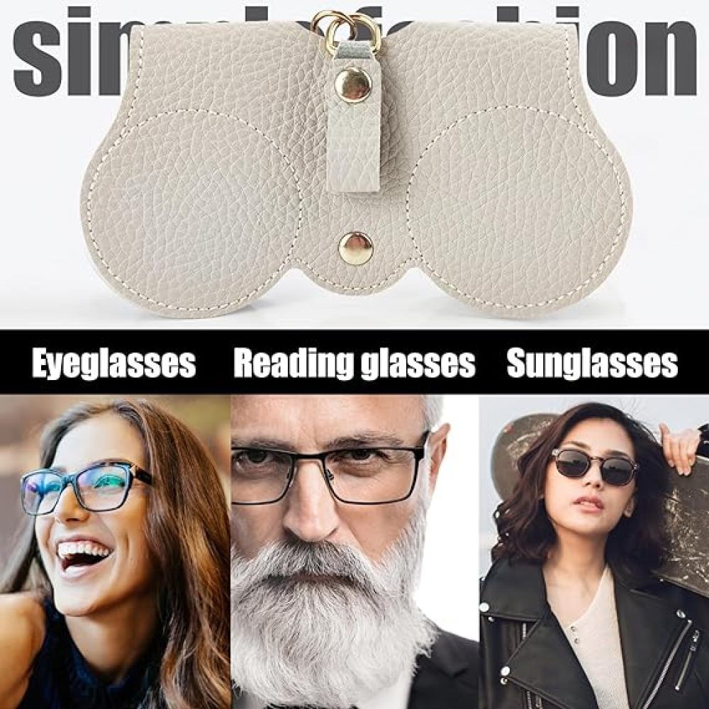 4pcs Soft Leather Sunglasses Bag, Travel Sun Glass Holder Sunglass Case Portable Slim Sunglasses Pouch Glasses Bag — image 2