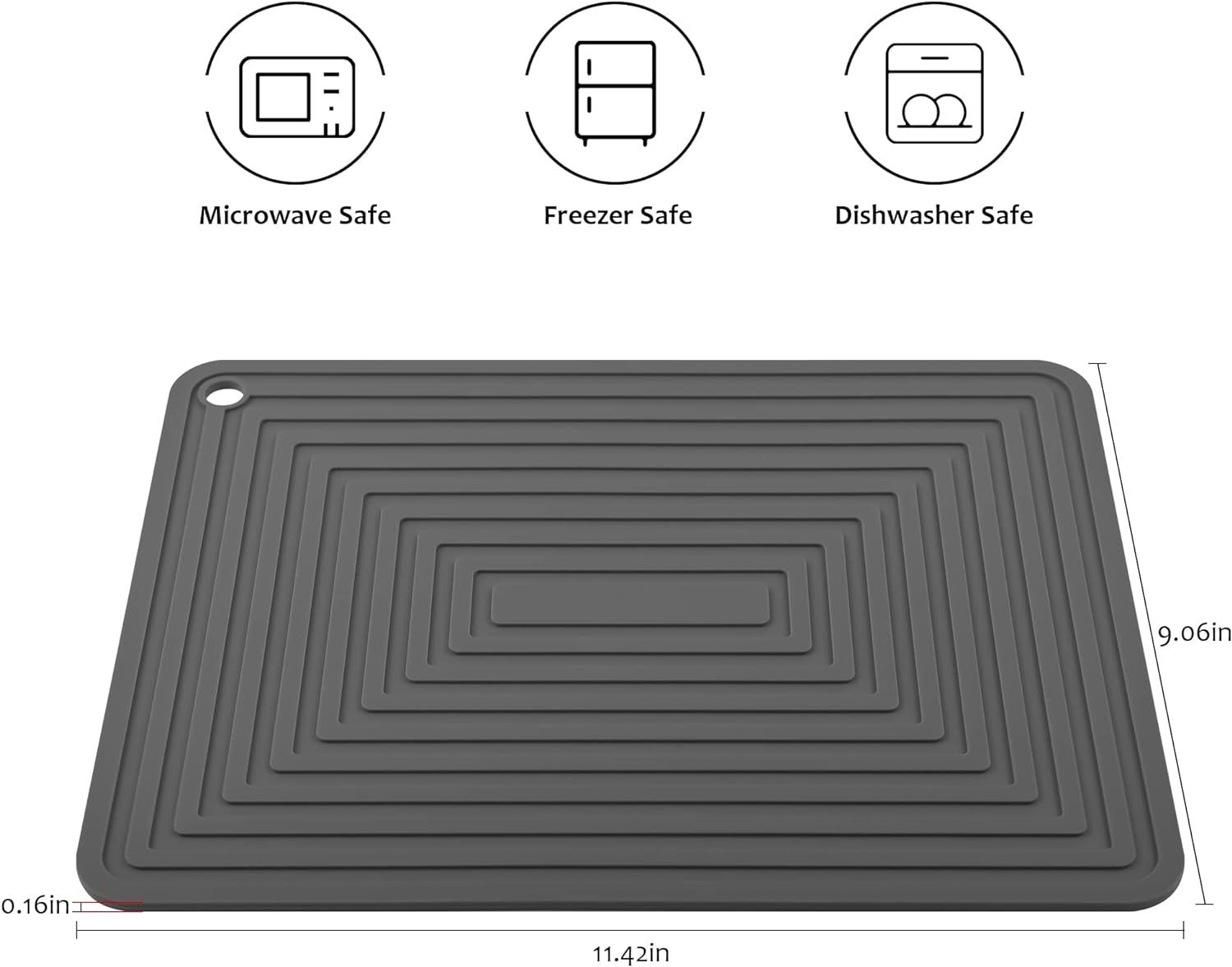 4 pcs,Hot Dishes Pots, Flexible Silicone Hot Pads for Table, Non Slip Silicone Mats, Heat Resistant Mats-Pot Holders-Placemats โ image 5