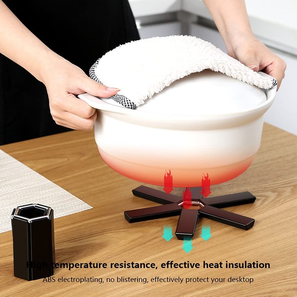 Foldable Trivets for Kitchen Decor - Expandable for Instant Pot Holders for Kitchen Accessories Tabletop Hot Pot Holder — image 4