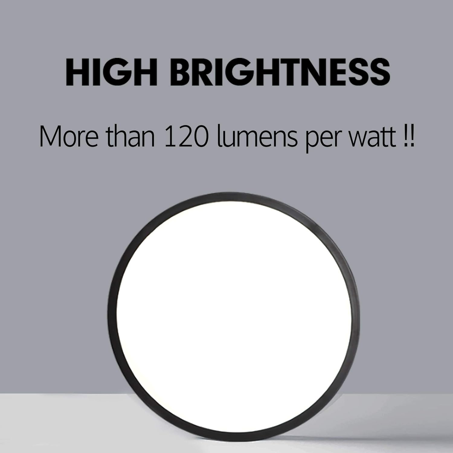 LED Ceiling Light Fixture, Natural Light, 24W 4500K,Black โ image 4