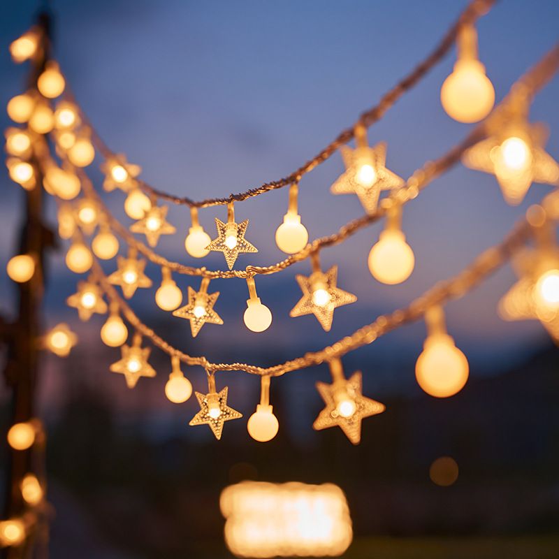 String Lights 20Ft 40 LED Fairy Lights Operated Waterproof Indoor Outdoor Christmas Lights for Bedroom Party Wedding Xmas