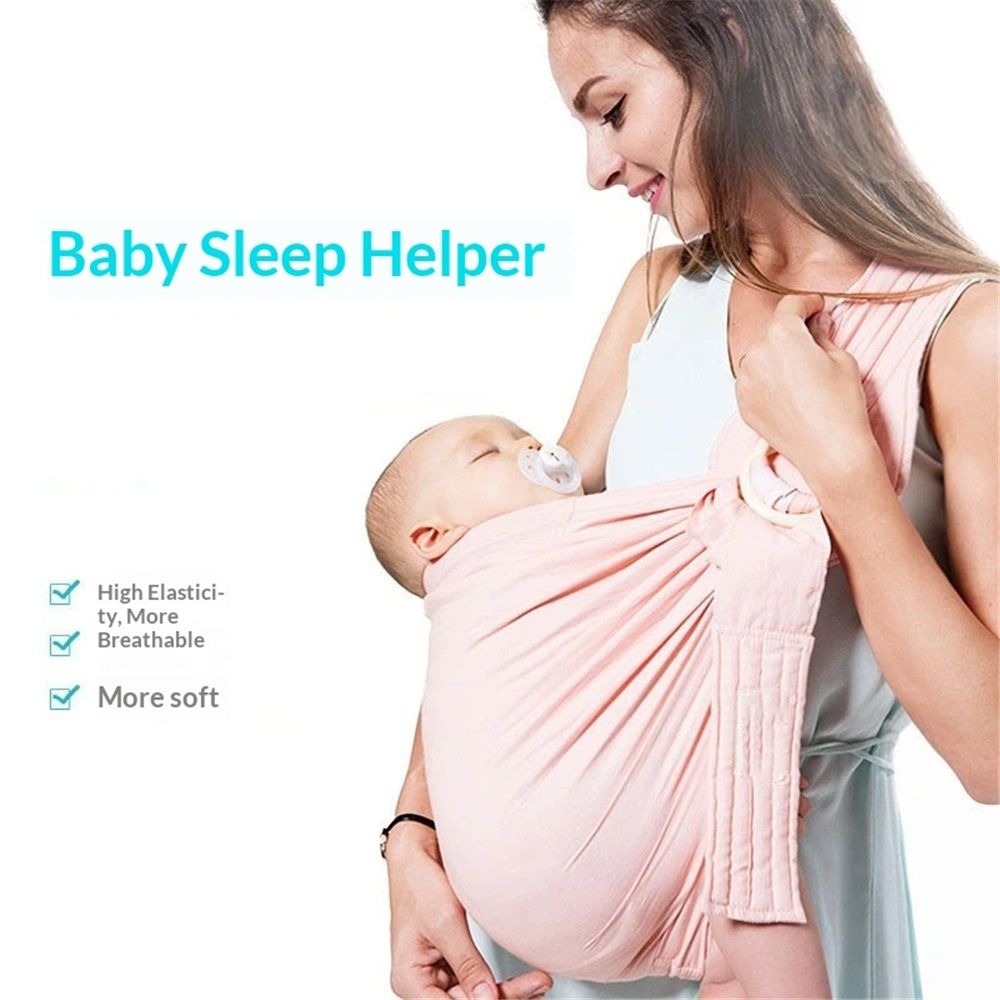 Baby Carrier & Wraps - Soft Adjustable Ring Sling for Newborns & Infants, Multi-Functional Sling for Mom & Dad Support - pink — image 2