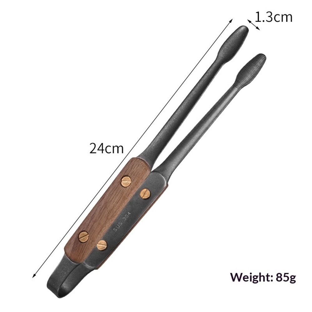 2 pack Kitchen Tongs Tweezers for Cooking - Reptile Feeding Tongs for Gecko, Bearded Dragon, Snake - Long Forceps for Aquarium Plant(black) โ image 3
