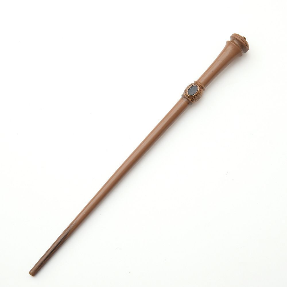 Formal Character Cosplay Wand, Hard Wearing Resin Material, Themed Party Display Prop, Style 38, Blue Gold Stamping Ribbon Gift Box