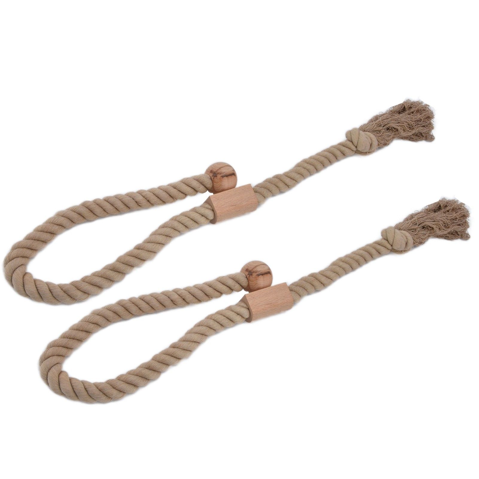 2PCS Curtain Tieback Cotton Curtain Holdback Rope Curtain Magnetic Cord for HouseholdDark Color — image 5