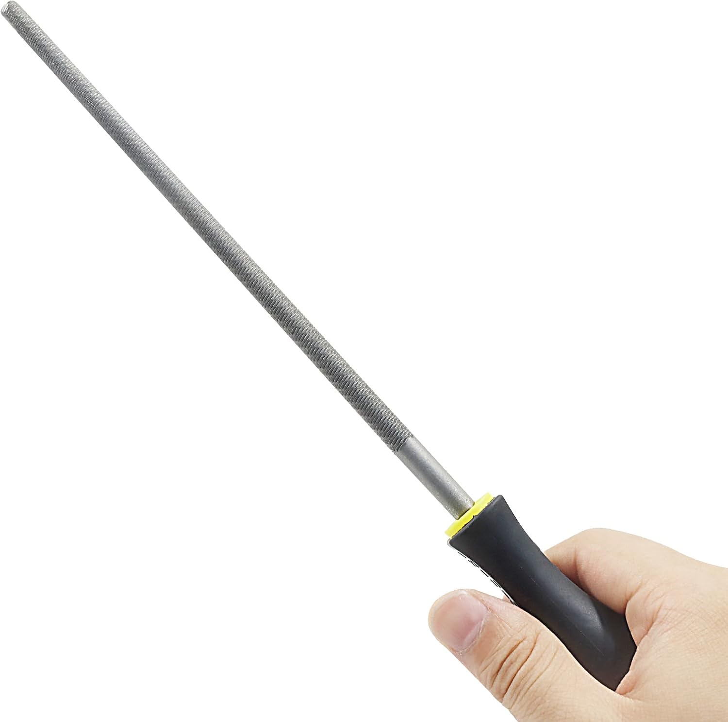 8 Inch Round File, Carbon Steel Rat Tail Metal File Tool Sharpener for Professionals/Wood/DIY Enthusiasts — image 5