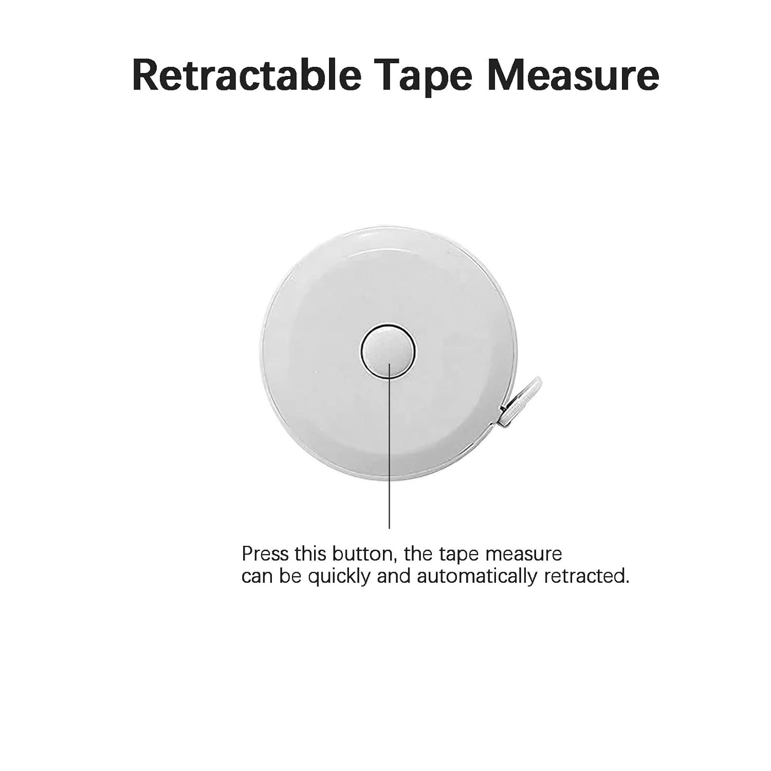4 Pieces Flexible Body Measuring Tape for Sewing, Fitness and Waist Measurements, Retractable Metric Tape for Home, 150 cm,Multicolor โ image 4