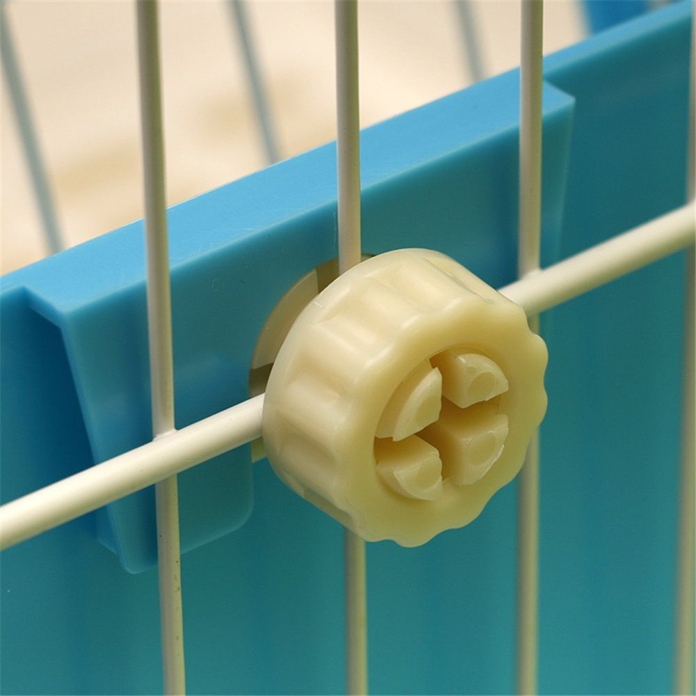 Rabbit Hay Feeder Rack Food Feeding Manger Bunny Grass Holder Small Animals Less Wasted Food Dispenser for Rabbits Guinea Pig Chinchilla Hamster (Blue) — image 4