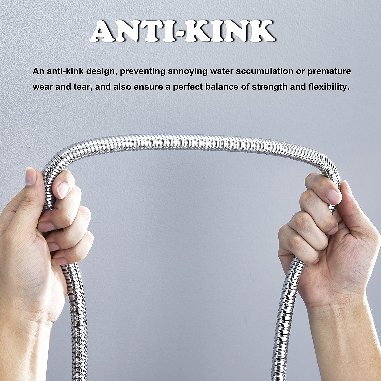 Shower hose Stainless steel 2.5 meters — image 5