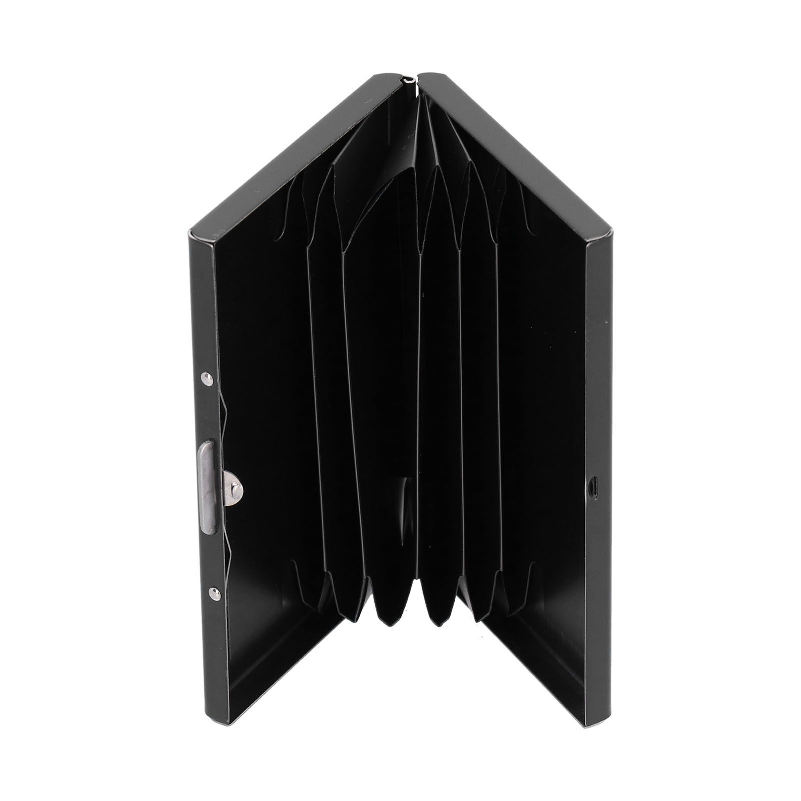 Credit Card Holder Protector Stainless Steel Credit Card Wallet Business Card Case for Men and WomenBlack โ image 6