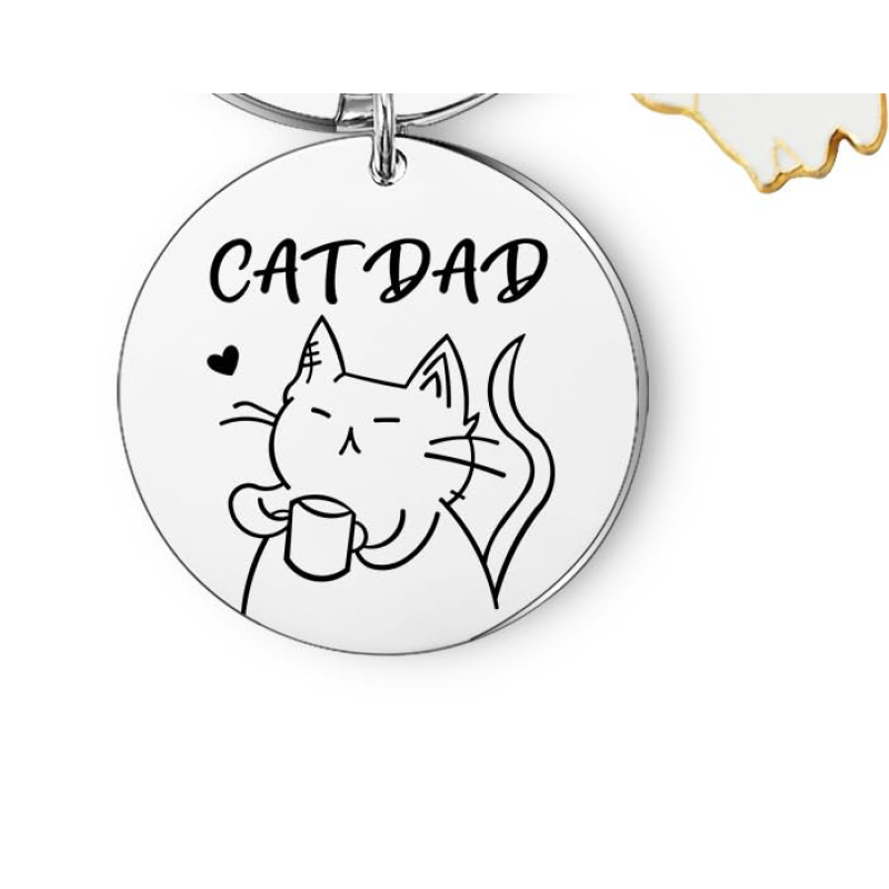 Cat Mom Keychain Cute Paw Charm Keyring Funny Pet Lover Gift Couple Friendship Accessory ot easy to fade and break, durable — image 5