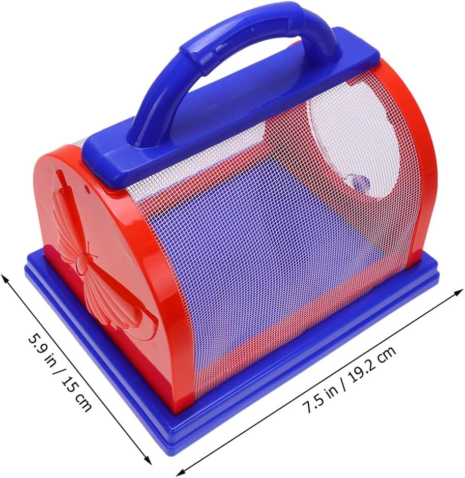 Toys Kids Critter Catcher Tools Set - Cage, Tweezers, Magnifying Glass, Magnifier Jar ((1 Pack) blue Color) โ image 3