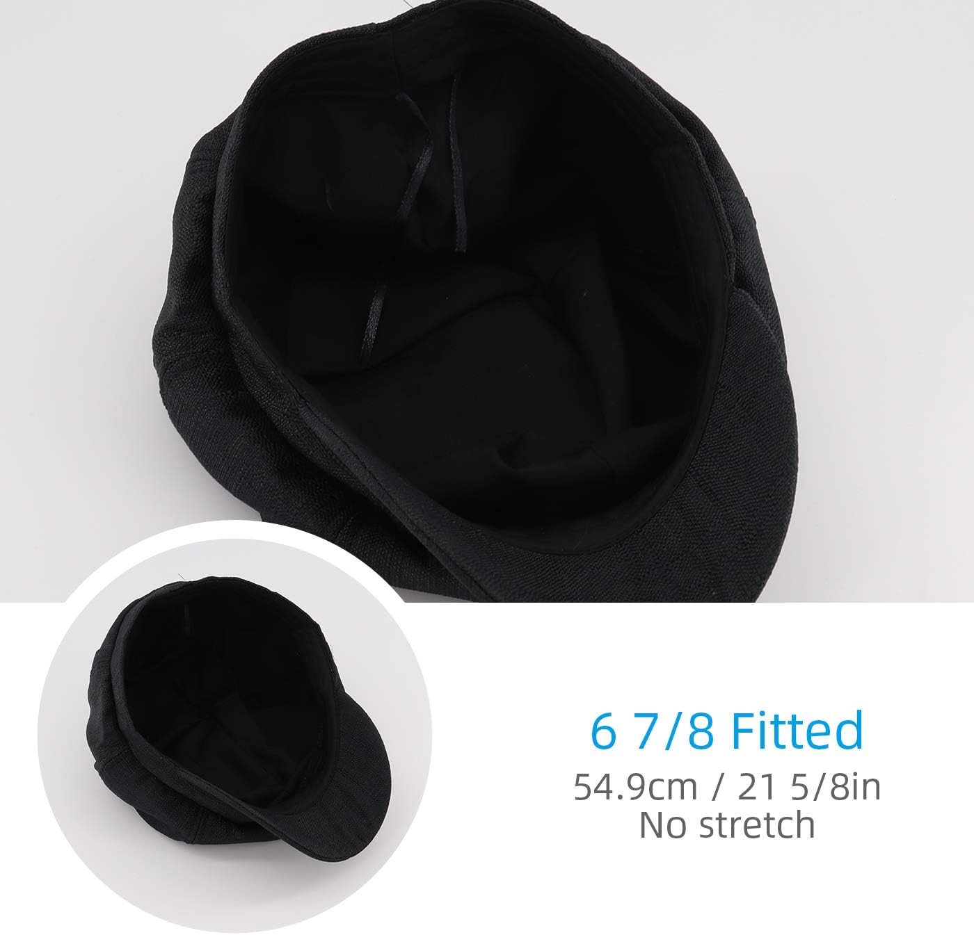 Newsboy Cap Ivy Cap Plain Cabbie Visor Beret Gatsby Ivy Caps for Women Newsboy Cap Lightweight Summer Prime Gatsby Cap Driving Hats Ivy Hat Adjustable Beret โ image 4