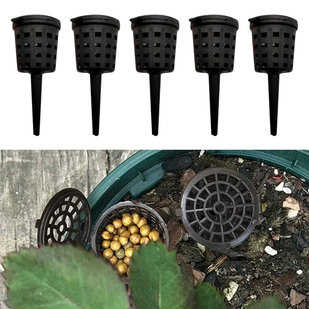 50 Pcs Fertilizer Baskets with Lid for Slow and Timed Release Fertilizers, Garden Nursery Pots Portable Aquarium Orchid