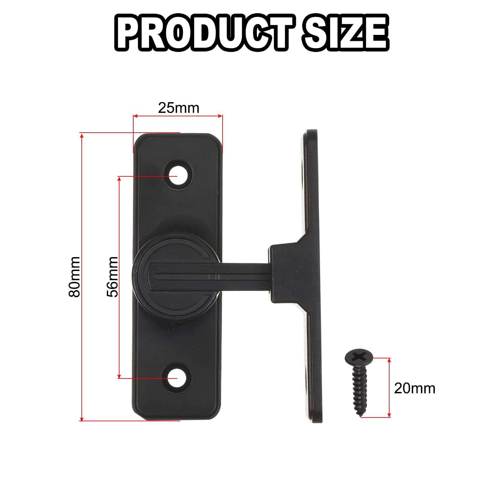 90 Degree Sliding Barn Door Locks — image 2