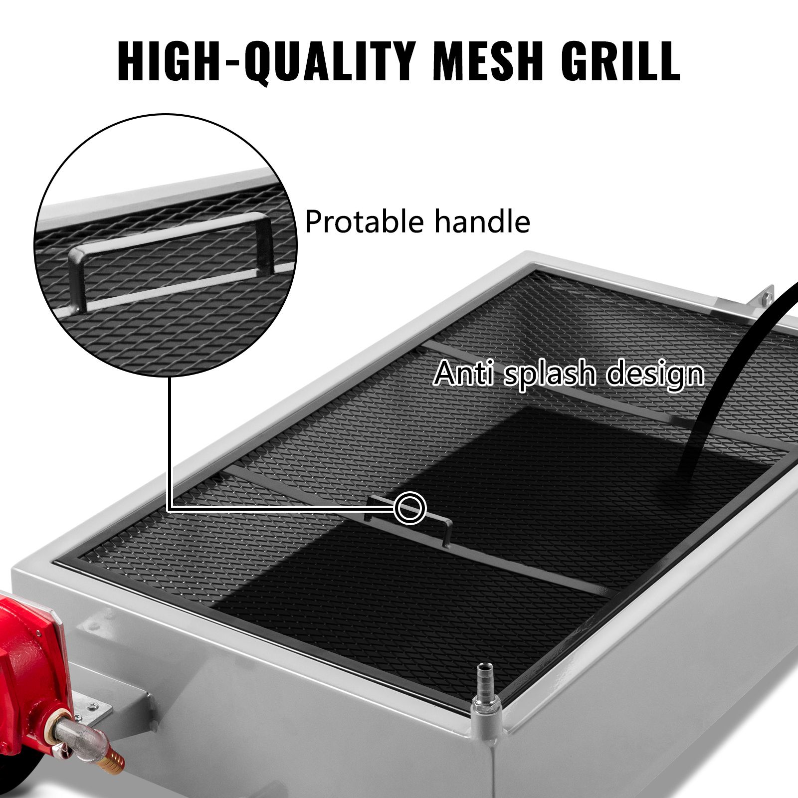 Low Profile Oil Drain Pan Truck Drain Pan 57 L with Pump Hose Casters — image 5