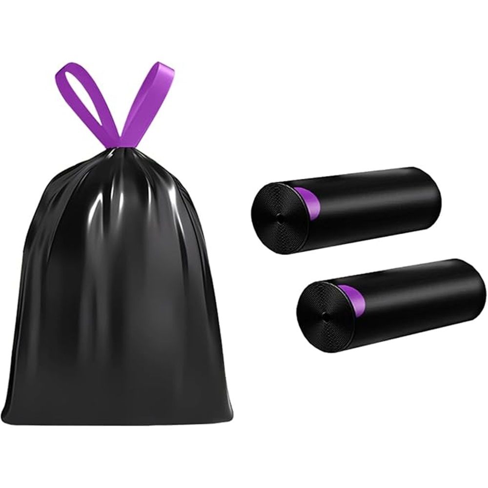 multipurpose trash bags, Drawstring Design, Extra Durable and Unscented Garbage Bags, Count for Home, Bathroom, Office, Outdoor Camping,150Count