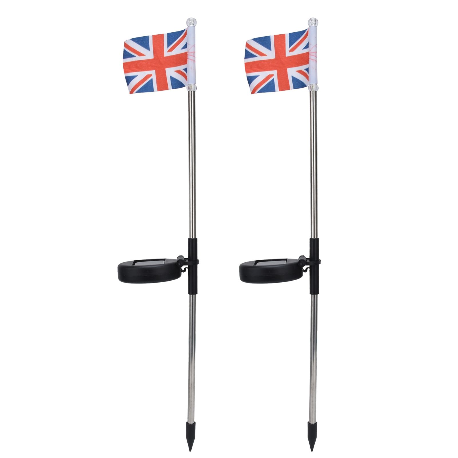 2PCS Solar UK Flag Light LED Solar Garden Lawn Lamp for Outdoor Landscape Decoration White Light — image 4
