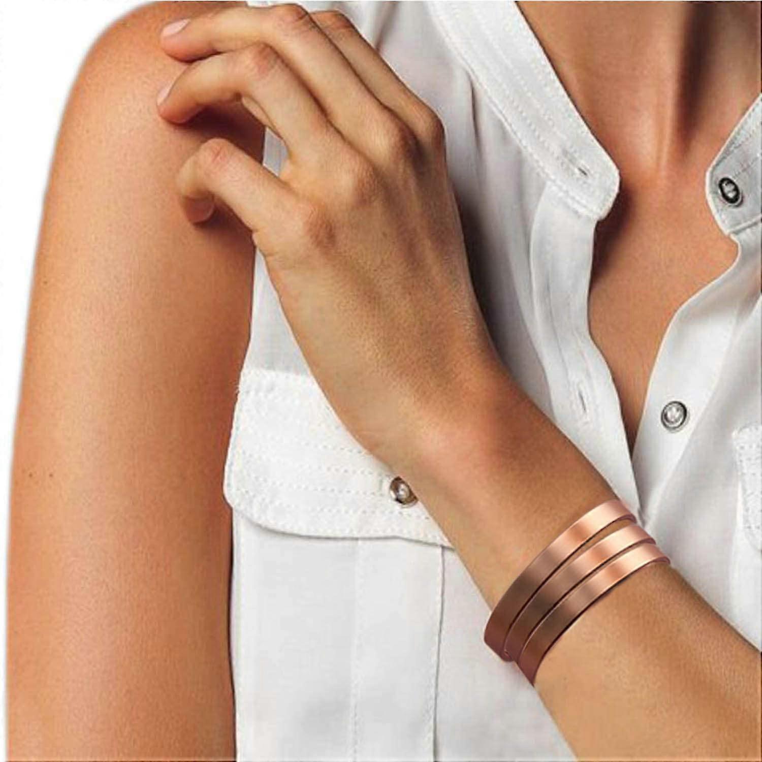 PIAO Copper Magnetic Bracelet for Men and Women, Relieves Arthritis, Carpal Tunnel Syndrome and Joint Pain. Copper Magnetic Bracelet for Men and Women 8pcs โ image 4