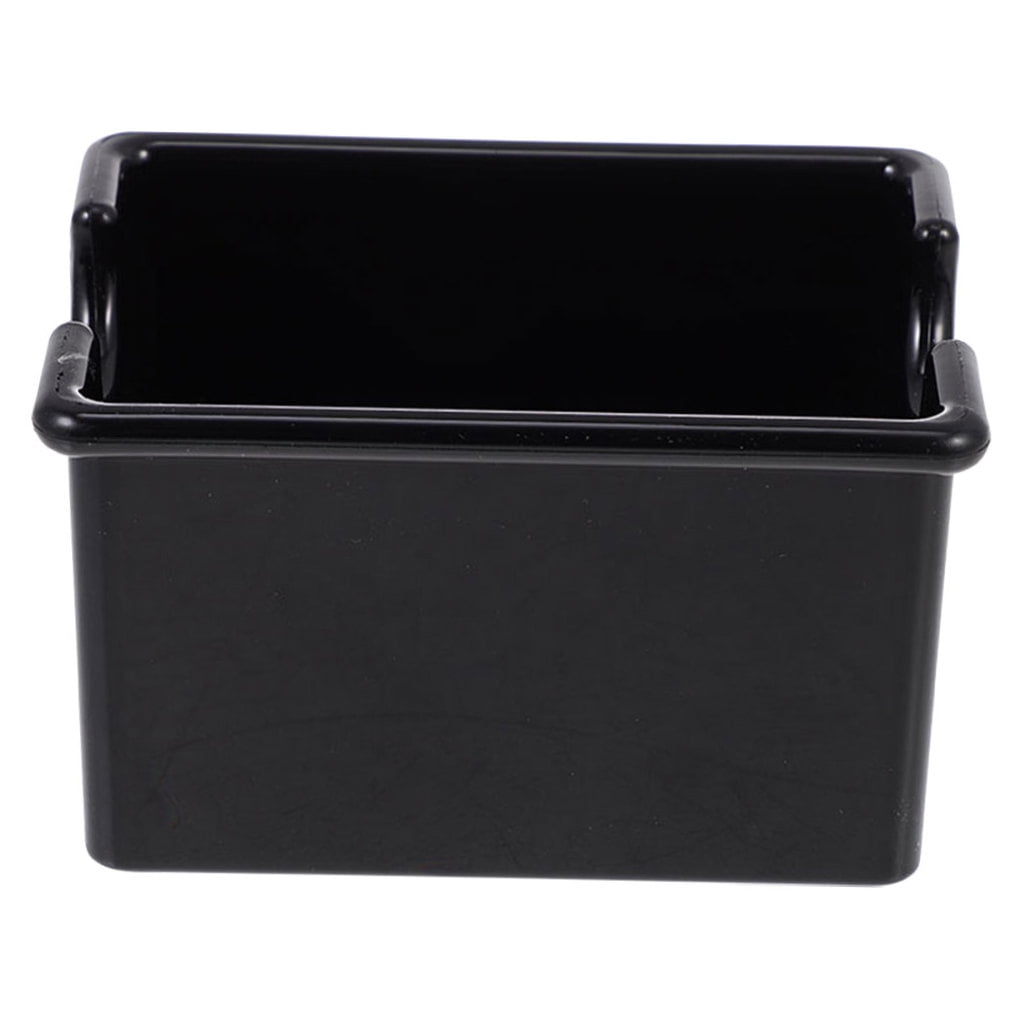 Black Acrylic Sugar Packet Organizer for Coffee Bar and Tea Bags Storage 9.5 × 5.5 × 5 Inches — image 4